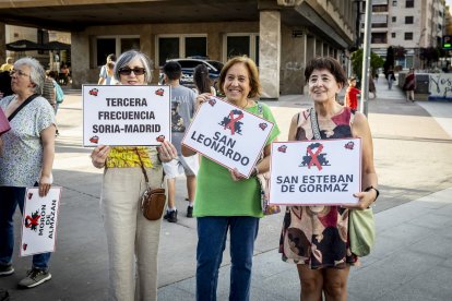 Continuas consignas contra la sucesiva desaparición de los recorridos del tren soriano