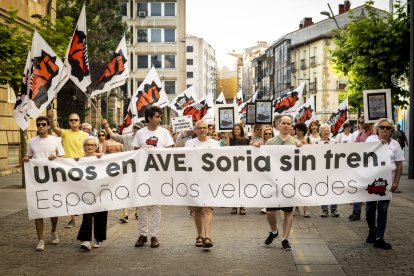 Continuas consignas contra la sucesiva desaparición de los recorridos del tren soriano