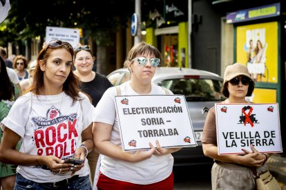 Continuas consignas contra la sucesiva desaparición de los recorridos del tren soriano