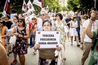 Continuas consignas contra la sucesiva desaparición de los recorridos del tren soriano