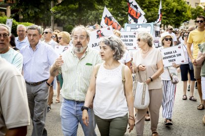 Continuas consignas contra la sucesiva desaparición de los recorridos del tren soriano