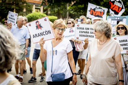 Continuas consignas contra la sucesiva desaparición de los recorridos del tren soriano