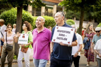 Continuas consignas contra la sucesiva desaparición de los recorridos del tren soriano