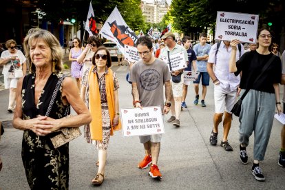 Continuas consignas contra la sucesiva desaparición de los recorridos del tren soriano