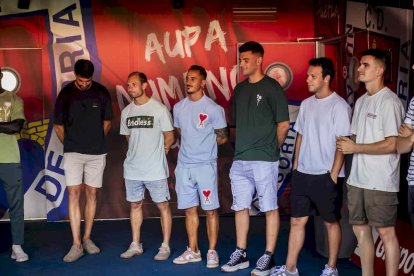 Los jugadores del Numancia para la temporada 25-26 ya pisan Los Pajaritos