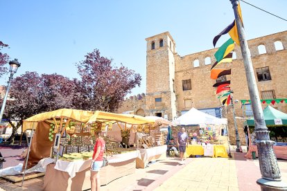 Berlanga de Duero pone el mejor marco posible al Mercado Medieval, una iniciativa que recuerda el pasado de la localidad.