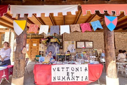 Berlanga de Duero pone el mejor marco posible al Mercado Medieval, una iniciativa que recuerda el pasado de la localidad.