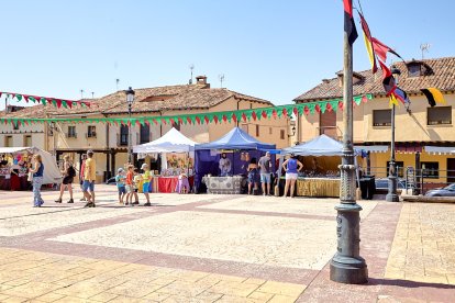 Berlanga de Duero pone el mejor marco posible al Mercado Medieval, una iniciativa que recuerda el pasado de la localidad.