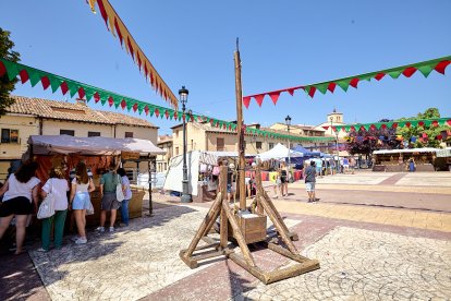 Berlanga de Duero pone el mejor marco posible al Mercado Medieval, una iniciativa que recuerda el pasado de la localidad.
