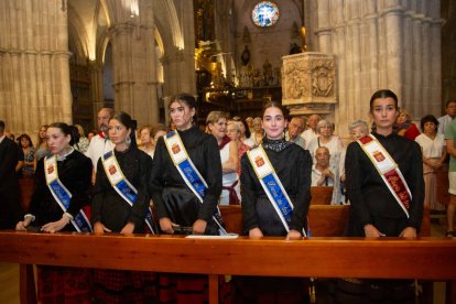Reina y damas de las fiestas de El Burgo de Osma.