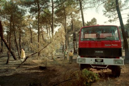 El Incendio de Izana quemó parte de Matamala de Almazán y Tardelcuende