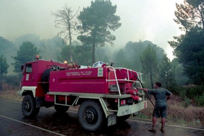 El Incendio de Izana quemó parte de Matamala de Almazán y Tardelcuende