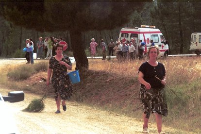 El Incendio de Izana quemó parte de Matamala de Almazán y Tardelcuende