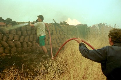 El Incendio de Izana quemó parte de Matamala de Almazán y Tardelcuende