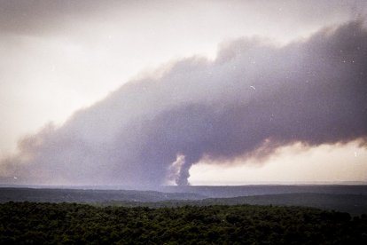 El Incendio de Izana quemó parte de Matamala de Almazán y Tardelcuende