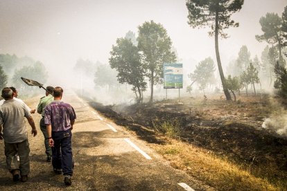 El Incendio de Izana quemó parte de Matamala de Almazán y Tardelcuende