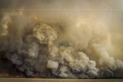 El Incendio de Izana quemó parte de Matamala de Almazán y Tardelcuende