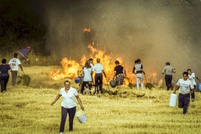 El Incendio de Izana quemó parte de Matamala de Almazán y Tardelcuende