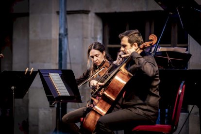 Cuarteto de música de cámara en el Instituto Antonio Machado