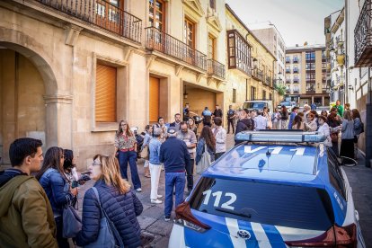 Imágenes del desalojo en la Casa Consistorial.