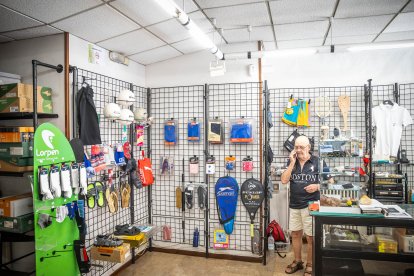 Interior de la tienda.