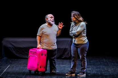 Los actores fueron muy aplaudidos en el Palacio de la Audiencia