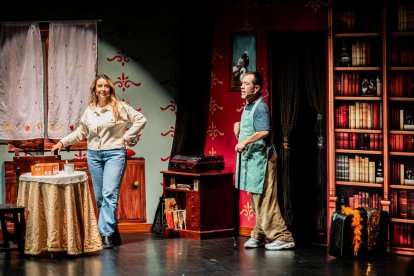 Los actores fueron muy aplaudidos en el Palacio de la Audiencia