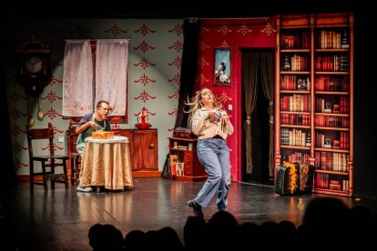 Los actores fueron muy aplaudidos en el Palacio de la Audiencia