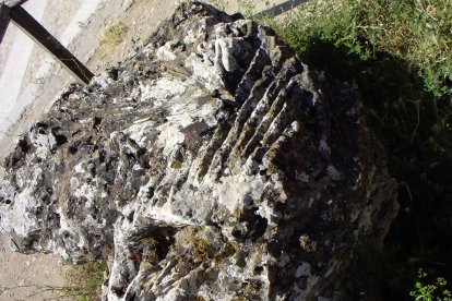 Detalle de la llamada 'Piedra del Abanico'.