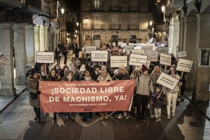 La manifestación recorrió las calles centrales de la ciudad
