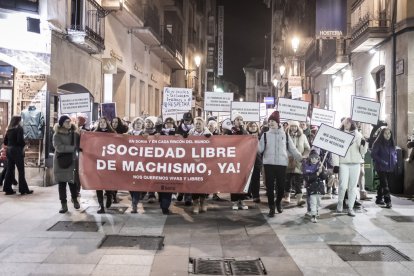 La manifestación recorrio las calles centrales de la ciudad