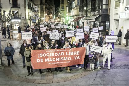 La manifestación recorrio las calles centrales de la ciudad