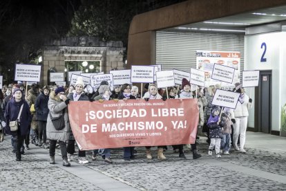 La manifestación recorrio las calles centrales de la ciudad