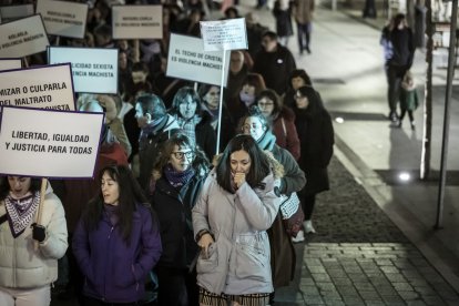 La manifestación recorrio las calles centrales de la ciudad
