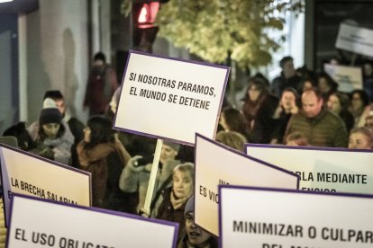 La manifestación recorrio las calles centrales de la ciudad