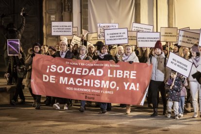 La manifestación recorrio las calles centrales de la ciudad