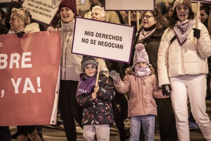 La manifestación recorrio las calles centrales de la ciudad