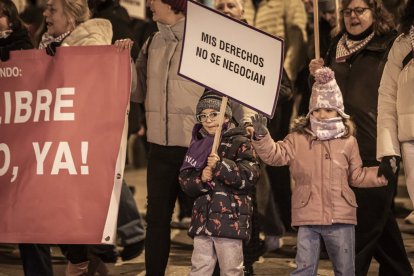 La manifestación recorrio las calles centrales de la ciudad