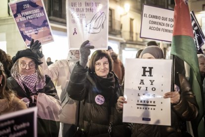 La manifestación recorrio las calles centrales de la ciudad