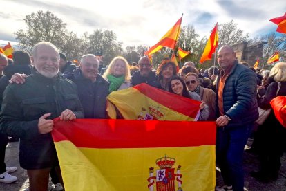 Miembros del PP de Soria en la manifestación.