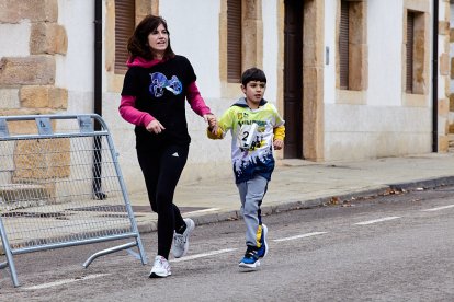 Un total de 341 participantes en la prueba garreña en una mañana invernal.