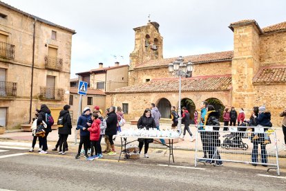 Un total de 341 participantes en la prueba garreña en una mañana invernal.