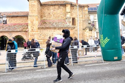 Un total de 341 participantes en la prueba garreña en una mañana invernal.