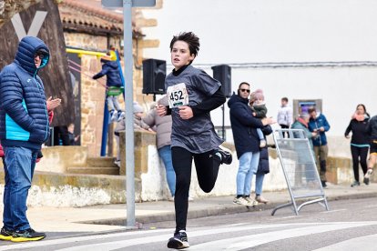 Un total de 341 participantes en la prueba garreña en una mañana invernal.