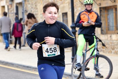 Un total de 341 participantes en la prueba garreña en una mañana invernal.