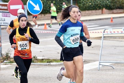 Un total de 341 participantes en la prueba garreña en una mañana invernal.