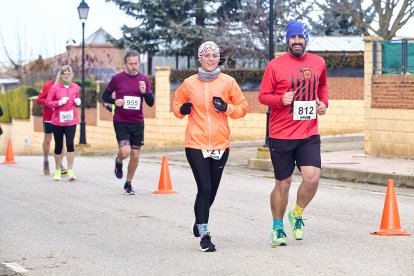 Un total de 341 participantes en la prueba garreña en una mañana invernal.