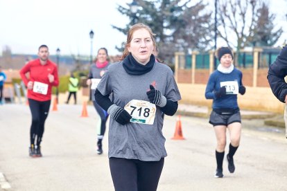 Un total de 341 participantes en la prueba garreña en una mañana invernal.