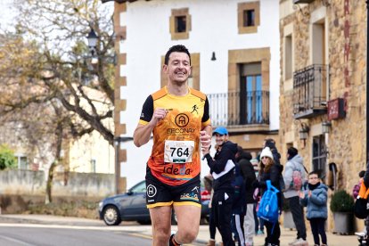 Un total de 341 participantes en la prueba garreña en una mañana invernal.