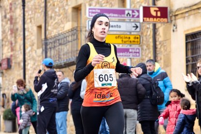 Un total de 341 participantes en la prueba garreña en una mañana invernal.